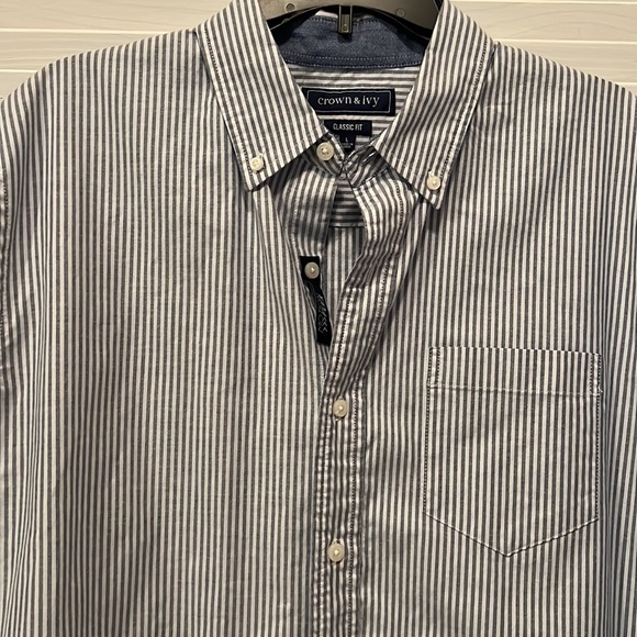 Mens Crown & Ivy short sleeve button down shirt - Picture 3 of 6